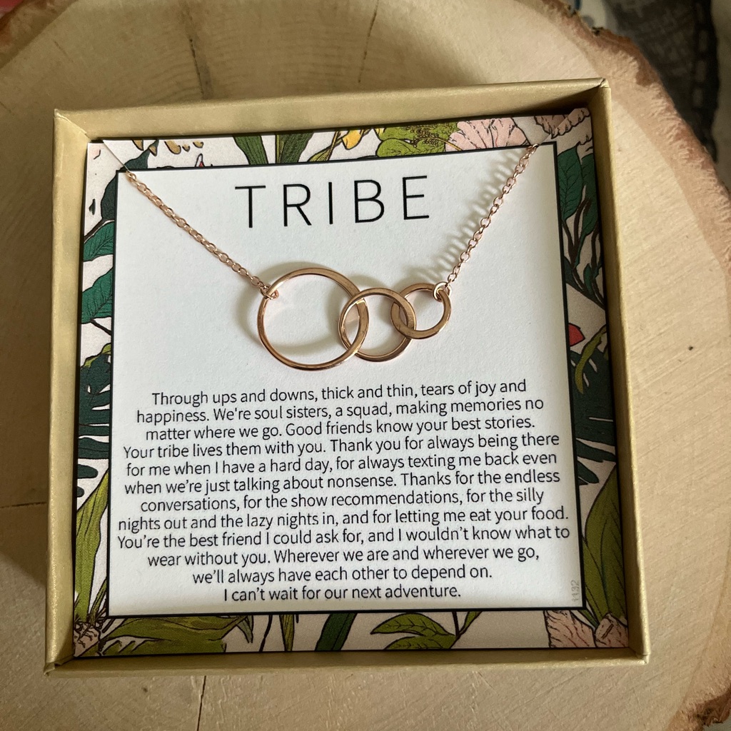 New In Box Never Worn Dear Ava Rose Gold Plated Tribe Necklace.